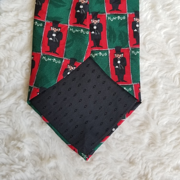 Vintage Wembley Ebenezer Scrooge HumBug Christmas Tie - Picture 6 of 8